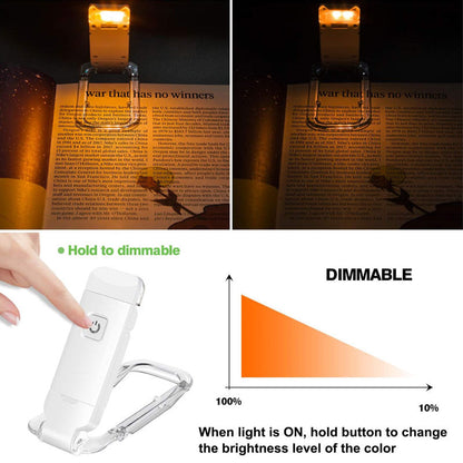 USB-lading Clip-on leselampe