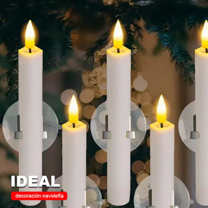 🎄 ספיישל חג המולד 🔥 6 יחידות נרות חלון לד לא דליקים